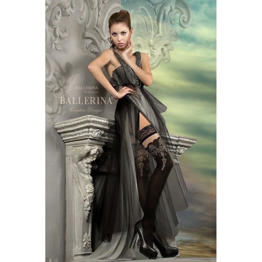 Lurex Collection Hold-ups Designer Hosiery Thigh Highs - 220 Size S